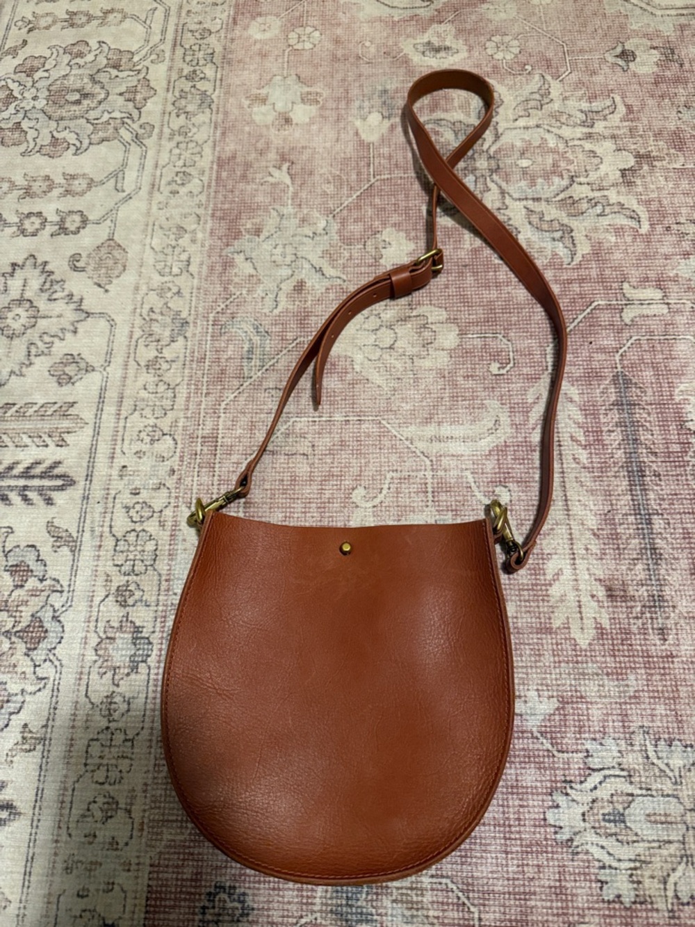 Madewell Classic Women's Leather Saddle Crossbody Bag - Brown